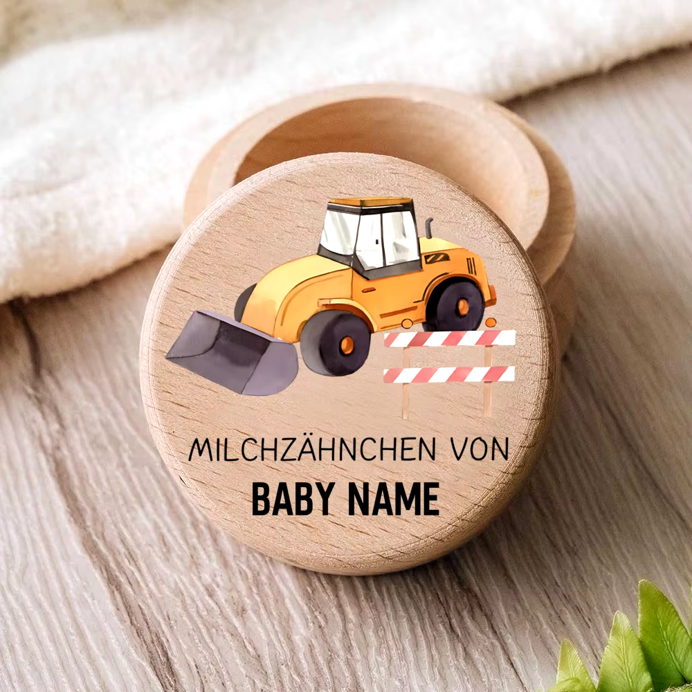Personalisierte Milchzahndose in verschiedenen Motiven