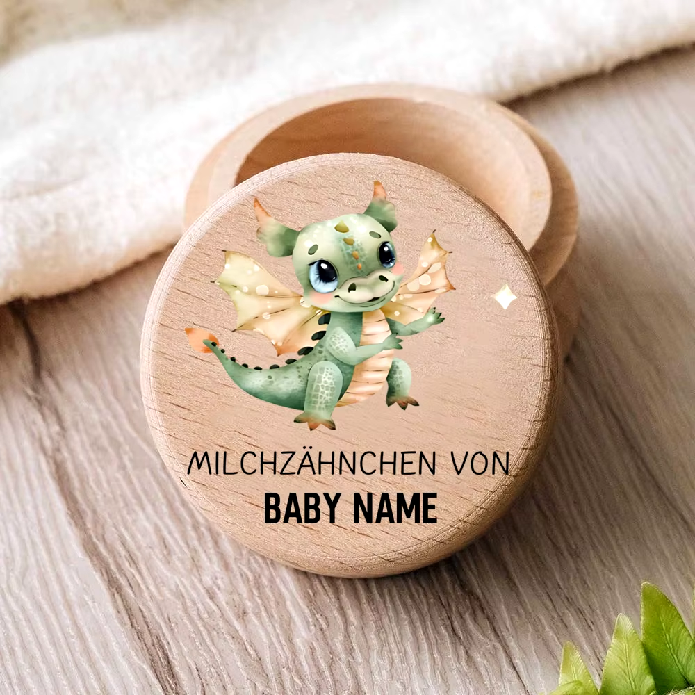 Personalisierte Milchzahndose in verschiedenen Motiven