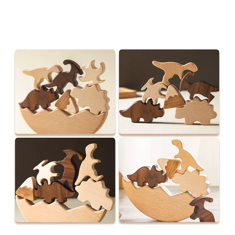 Dinosaurier Montessori Stapelspielzeug