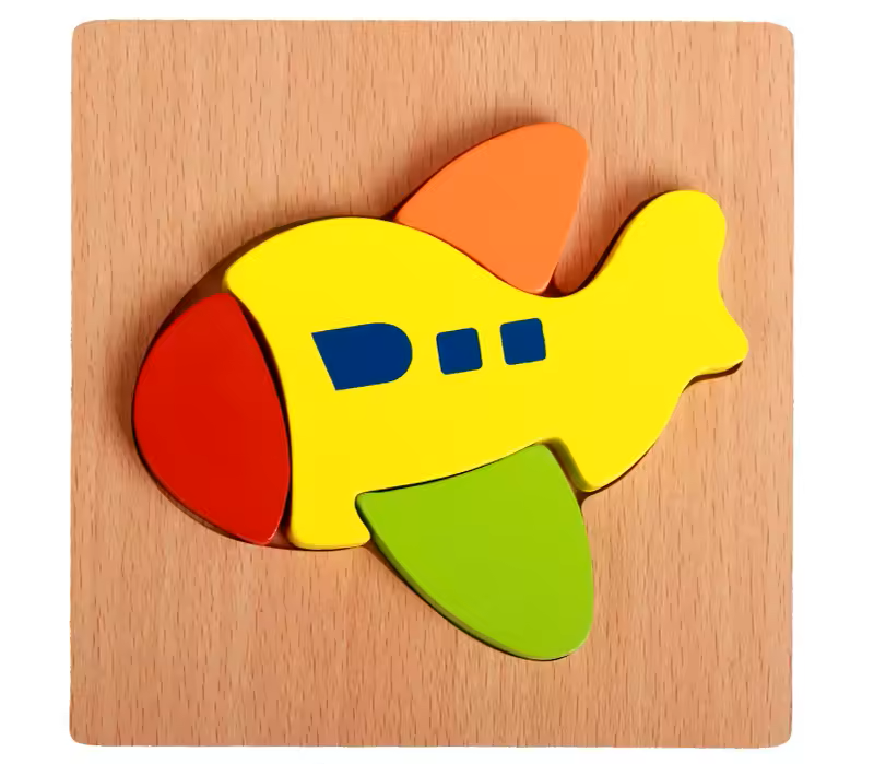 Lernspaß aus Holz – Buntes Puzzle für kleine Entdecker