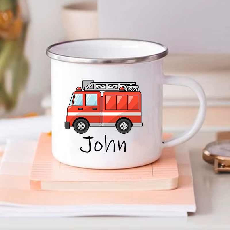 Personalisiert Tasse mit Fahrzeugen