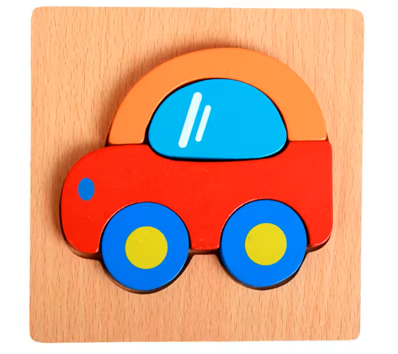 Lernspaß aus Holz – Buntes Puzzle für kleine Entdecker